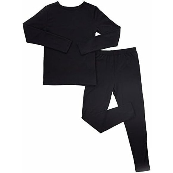 32 DEGREES Kid's XL(16/18) Black Heat Base Layer Set Crew Top and Leggings - Picture 1 of 7